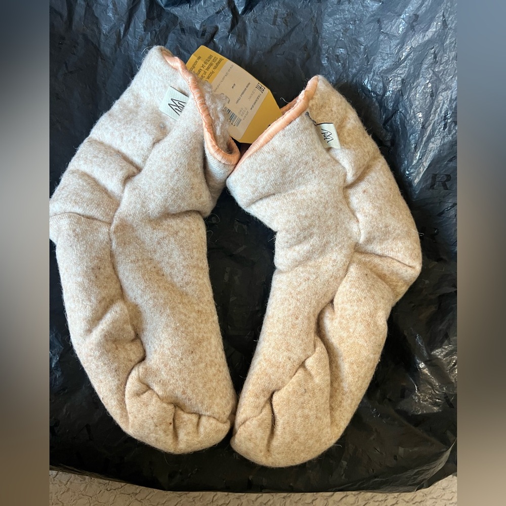 Wool house stretching sheepskin leaning socks